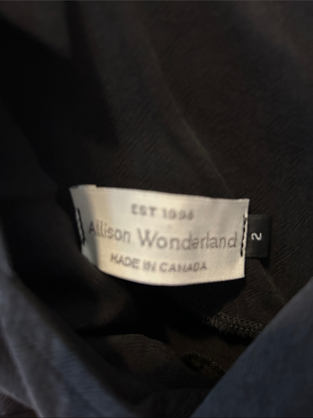 Allison Wonderland Black Garment - Allison Wonderland